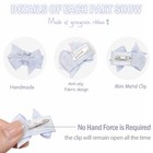 40pcs 1 4  Mini Bow Snap Clips  Baby Girls Grosgrain Ribbon Bows Tiny Hair Cl   