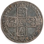 1746 Lima 1 2 Half Crown Coin George Ii Great Britain Stolen Spanish Silver 8j