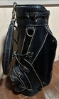 Vintage Titleist Golf Bag  faux  Alligator Leather Trim All Black 