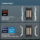 Vetroo V3 Cpu Air Cooler 90mm Argb pwm Fan Fo Am5 Am4  Lga1851 1700 1200 115x