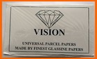 100pcs Diamond Parcel Papers White   Light Blue Premium Belgium Blue Vision