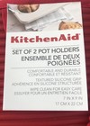 Kitchenaid Nwt Luxury Silicone Set Of 2 Pot Holders In Empire Red