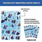 Ksdcser 5 Pcs Frozen Wrapping Paper Frozen Gift Wrap Bulk Art Paper Folded Flat