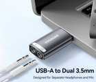 Essager External Usb Sound Card To 3 5mm Mic Headphone Jack Stereo Headset Audio