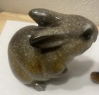 Two Big Sky Carvers Bunny Rabbit Figurine Stonecast Sculpture Hand-cast Decor
