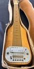 Vintage Supro Lap Steel Guitar   Snake Skin Case   Rough Shape Parts Or Restore