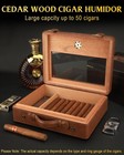 Cigar Humidor  Travel Accessories  Portable Cigar Humidor Box With Glass Top  Hu