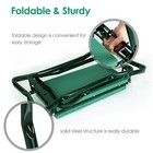 Folding Garden Kneeler Bench Kneeling Soft Eva Pad Seat With Stool Pouch New