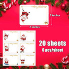 120pcs Christmas Labels Gift Name Tags Stickers Self Adhesive Labels For Present