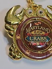 Maryland Is For Crabs Travel Souvenir Keyring Key Ring Spinner Googly Eyes
