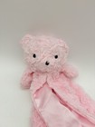 Kyle And Deena Pink Bear Lovey Security Blanket Fuzzy Swirls Baby Nursery Plush