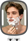 Shower Mirror With Led Light Fogless Rechargeable Heated Bathroom Grooming