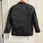 Cat   Jack Boys Tuxedo Blazer 7 Black Satin Lapel Formal Jacket Nwt