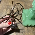 Vtg Houzex Art Deco Glass Table Lamp And Shade  Nonworking 12 5 X 4 25    