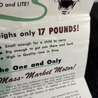 Vintage 1950s Neptune Mighty Mite Boat Motor Marine Advertising Brochure -muncie