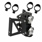 Universal Motorcycle Dirt Bike Dual Fog Spot Light Auxiliary Headlight Brackets