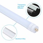 12pack T8 8ft Led Tube Light Bulbs 45w 8foot Single Pin Fa8 Led Shop Light 5000k