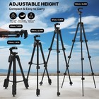 53  Laser Level Tripod - Lightweight Aluminum  Adjustable  3-way Pan Head  Bubbl