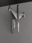 Die-cast Jet Airplane Vintage Scooter Car Hood Ornament Underside Mounting 6  L