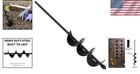 Drill Bit For Garden Ground Earth Spiral Post Hole Digger Bulb Planting 12 Inc