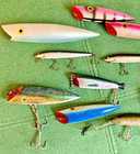 Vintage Fishing Lures Mixed Lot Of 11 Mixed Materials   Sizes