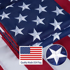 Us American Flag Heavy Duty Luxury Embroidered Stars Sewn Stripes Grommets Nylon