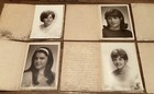7 Vintage Photo Lot Loring  Studios- High School Portraits Etc 
