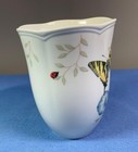 Butterfly Meadow 4 5  Tall Coffee Cup - Vintage New - Lenox - Swallowtail