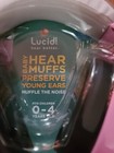 Lucid Audio Baby Hear Muffs 0-4 Pink And White Noise Muffle Earmuffs New