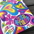 Lisa Frank Phat Pad Notebook Love Hearts   Flowers 7x5 Small 90s 00s Vintage