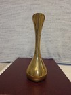 Unbranded 7 75 Inch Brass Flower Bud Vase Vintage Made In India