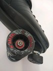 Riedell R3 Cayman Black Quad Size 11 Roller Speed Skates With Radar Swirl Wheels