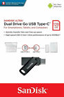 Sandisk Flash Drive Ultra Dual Go Usb Type-a   Type-c 32g 64gb 128gb 256gb Lot