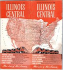 Oct 1965 Illinois Central Railroad Public Timetable Passenger Train Schedule 4m