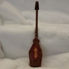 Wood Balalaika Miniature 2-string Instrument Red Brown Beige