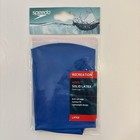 Lot Of 2 Speedo Adult Solid Latex Swim Caps Blue