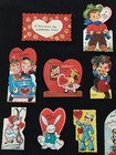 Lot  20  Vintage Circa 1955 Valentines Cards From Grammar School Preowned Signed