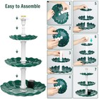 3-tier Solar Bird Bath Fountain With 3 5w Solar Powered Fountain For Outdoor New