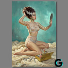 Bride Of Frankenstein Horror Movie  Sexy Pin-up Wall Art 66lb Heavyweight Print