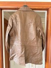 Vintage 70s 80s Leathers By Jeffery Men s Tan Leather Blazer Jacket Size 46 Made