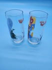 Vintage 1982 E t  Extra Terrestrial Pizza Hut Aafes Drinking Glasses Set Of 2   