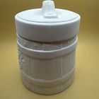 Atlantic Mold Ready-to-paint Ceramic Canister Barrel And Daisy Bisque Pottery
