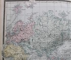 Bradley s Atlas Map Page Plate Of The World Mercators Projection  1887 Vintage