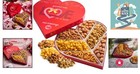 Valentine s Day Heart-shaped Nut Gift Basket  7-pc Assortment  Romantic