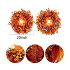 Thanksgiving Decorations - Fall Decor - 20inch Fall Wreath For Baby Breath