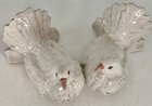 Italian Vintage Hand Painted Terracotta Doves