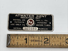 Atwater Kent Radio Badge Model 20 Receiver Set Vacuum Tube Emblem Rare Bass