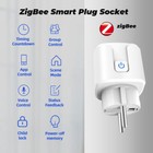 Tuya Zigbee Smart Home Eu Plug Power Socket Outlet Timer Switch For Alexa Google