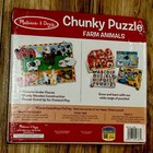 Melissa   Doug Chunky Puzzle - Wooden Farm Animals - New   Sealed