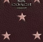 Nwt Coach Corner Zip Wristlet With Star Print  no Box 